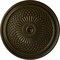 Ekena Millwork Trinity Ceiling Medallion (Fits Canopies up to 3"), Hand-Painted Green Gold, 22"OD x 1 3/4"P CM22TNGGS - alternate 1
